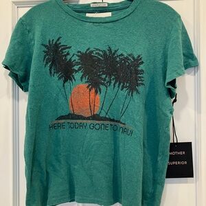 Sinful Teal Palm Tree T-Shirt
